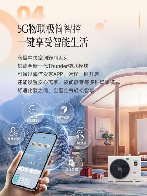 ：5G物联极简智控开启智能舒适生活K8凯发登录入口海信舒润中央空调